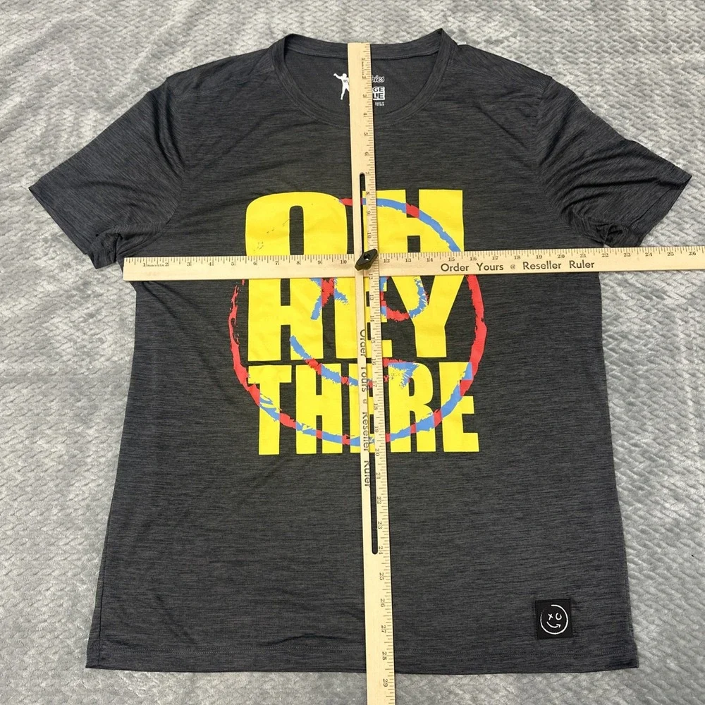 Chubbies x George Kittle T Shirt Men's L Gray Oh Hey There Lightweight AthletIc
